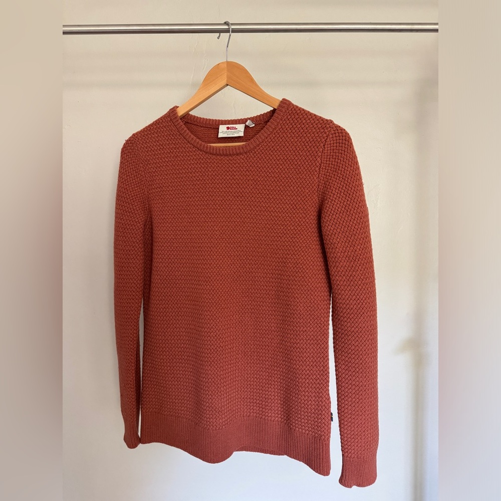 Fjallraven Women's Crew Neck Sweater - Rust
